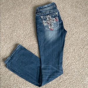 Miss Me Slim bootcut jeans, have only worn to try on once!